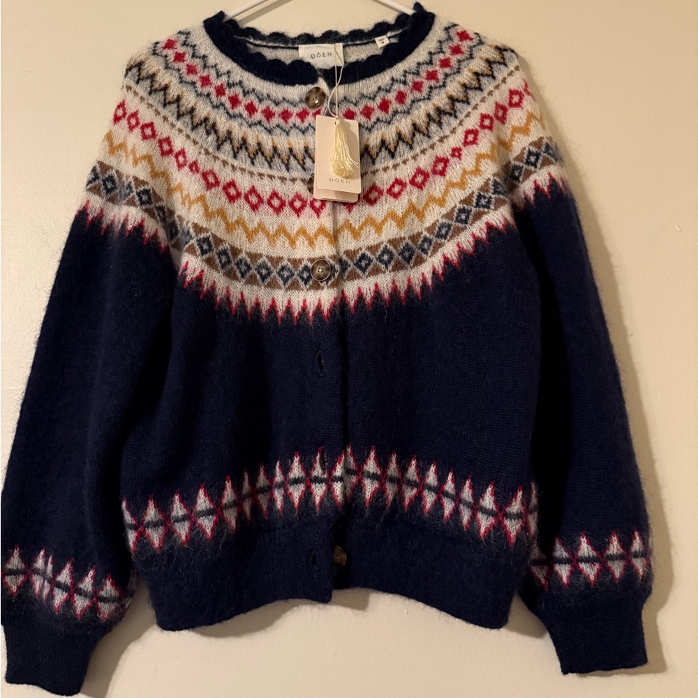 Doen Multicolor Patterned Cardigan - image 10